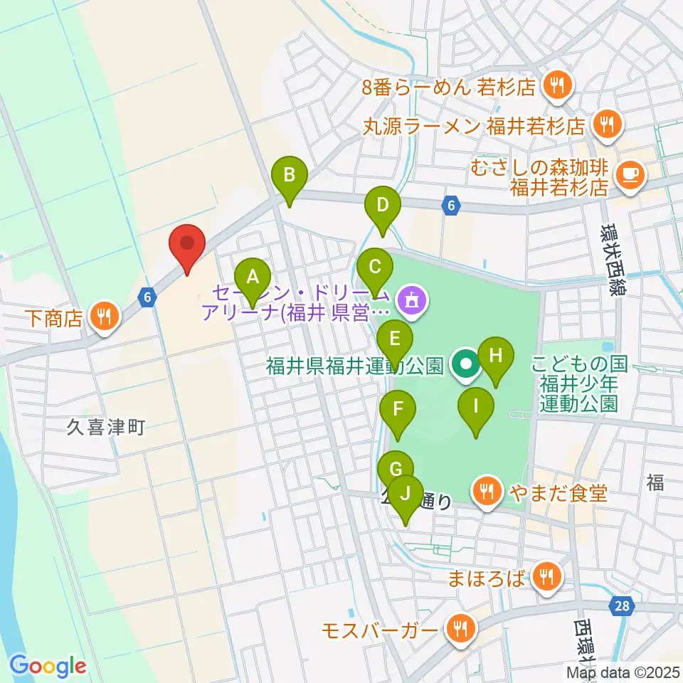 音楽工房かわばた周辺の駐車場・コインパーキング一覧地図