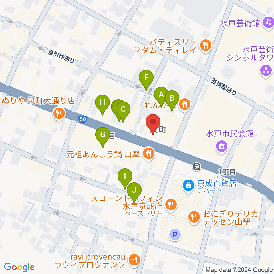 かわまた楽器店周辺の駐車場・コインパーキング一覧地図