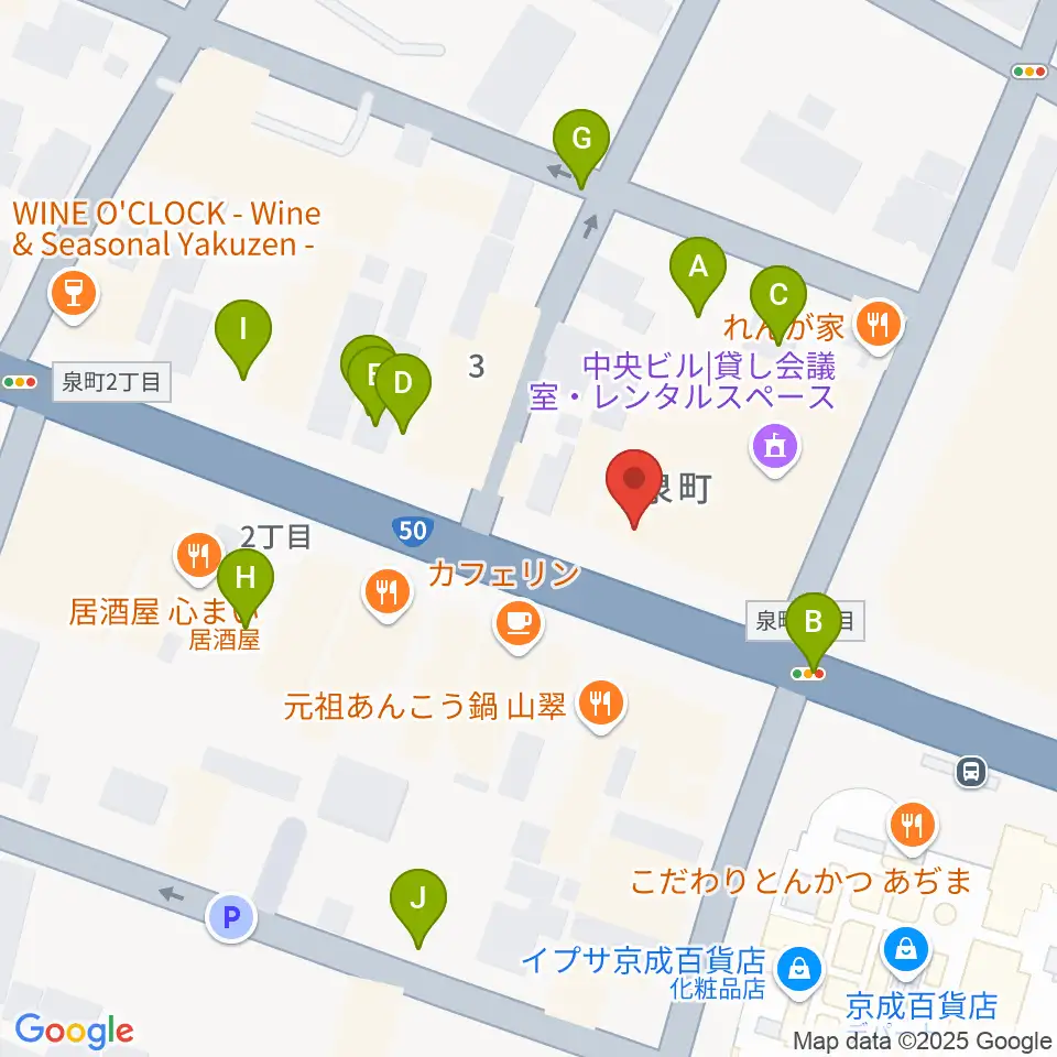 かわまた楽器店周辺の駐車場・コインパーキング一覧地図