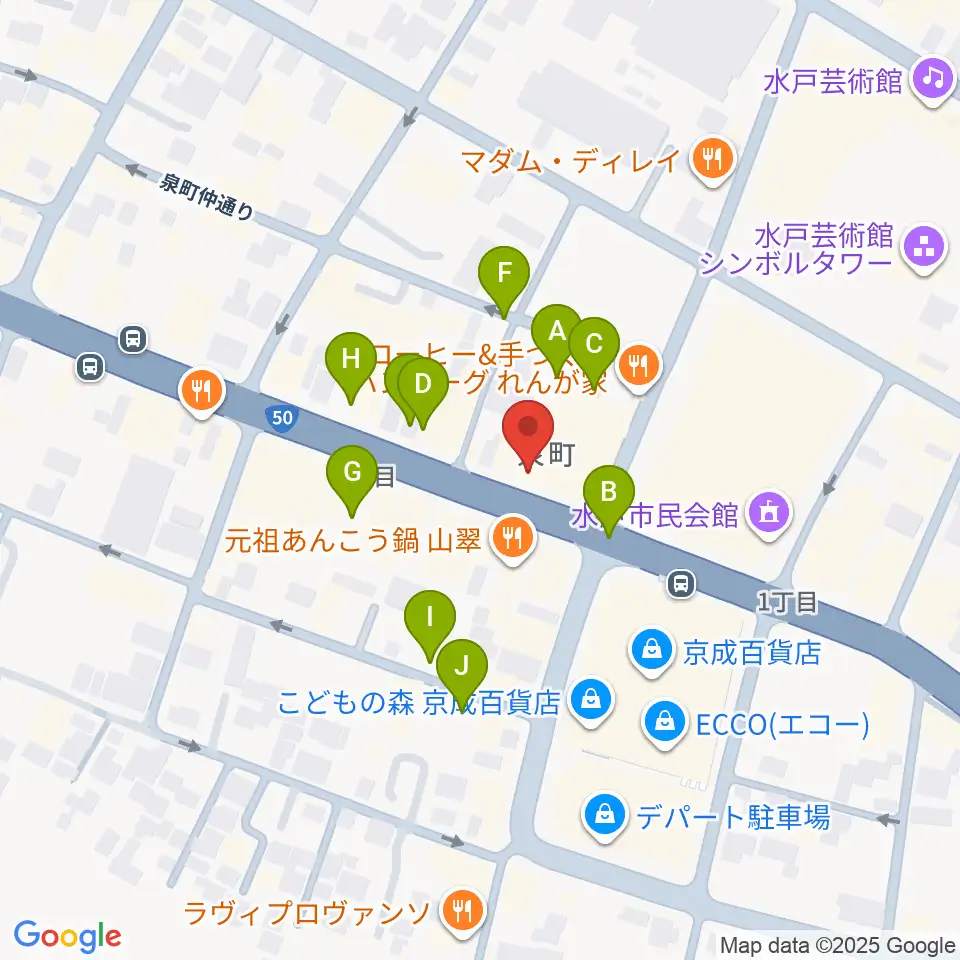 かわまた楽器店周辺の駐車場・コインパーキング一覧地図