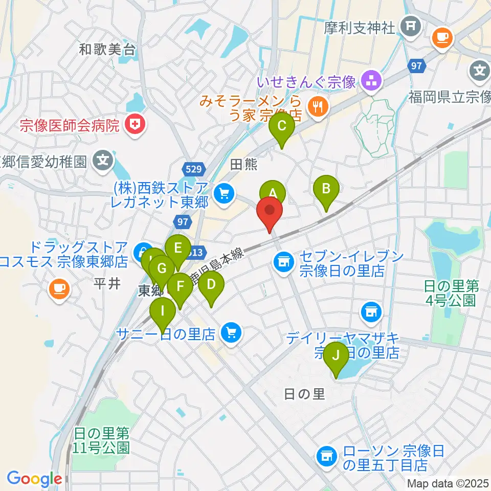 河島楽器店周辺の駐車場・コインパーキング一覧地図