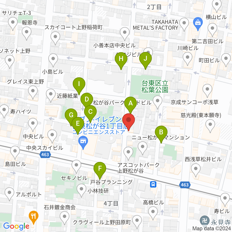 KIWAYAウクレレ周辺の駐車場・コインパーキング一覧地図