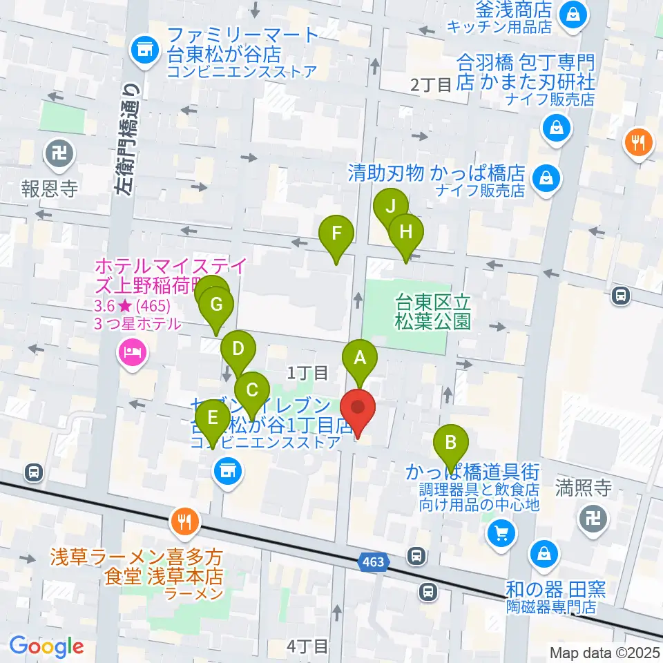 KIWAYAウクレレ周辺の駐車場・コインパーキング一覧地図