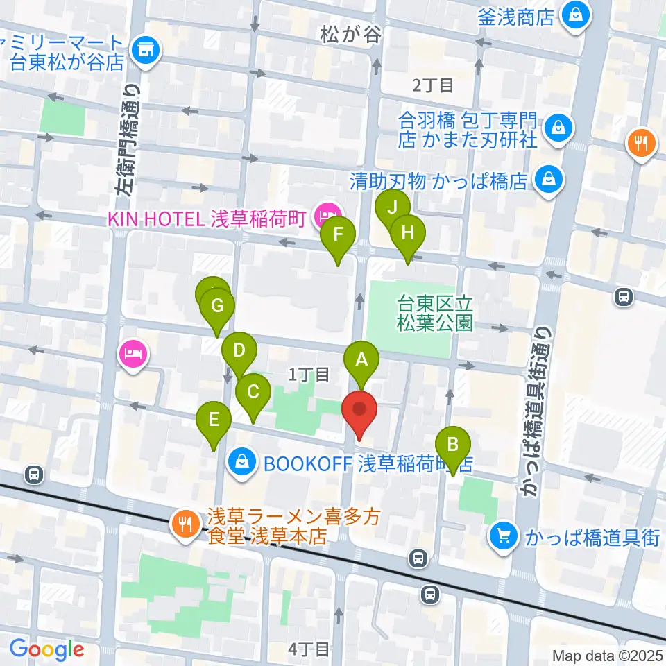 KIWAYAウクレレ周辺の駐車場・コインパーキング一覧地図