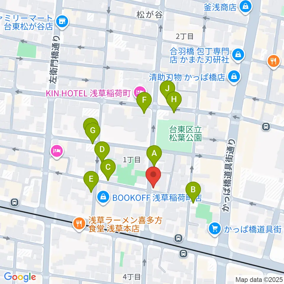 KIWAYAウクレレ周辺の駐車場・コインパーキング一覧地図