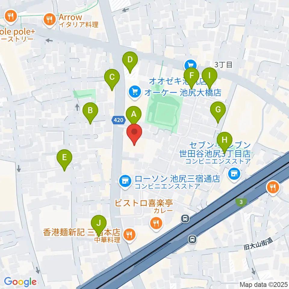 KMA楽器リペア工房周辺の駐車場・コインパーキング一覧地図