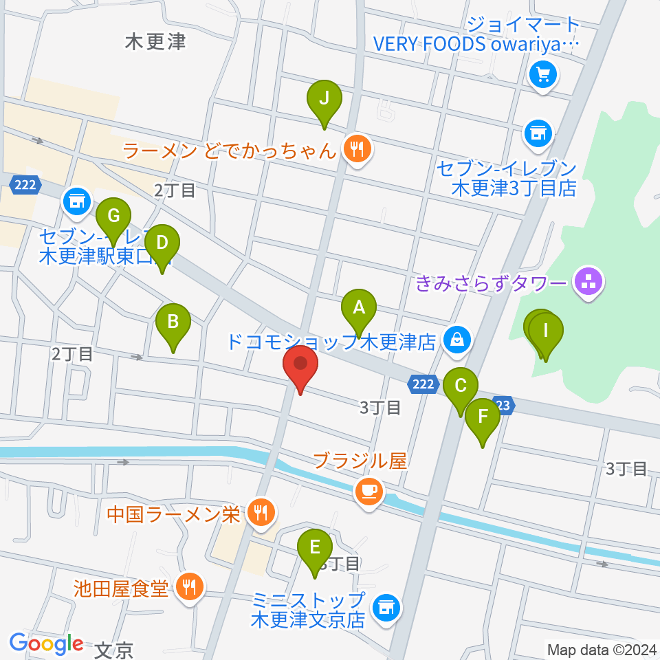 コンドー楽器 本店ショールーム周辺の駐車場・コインパーキング一覧地図