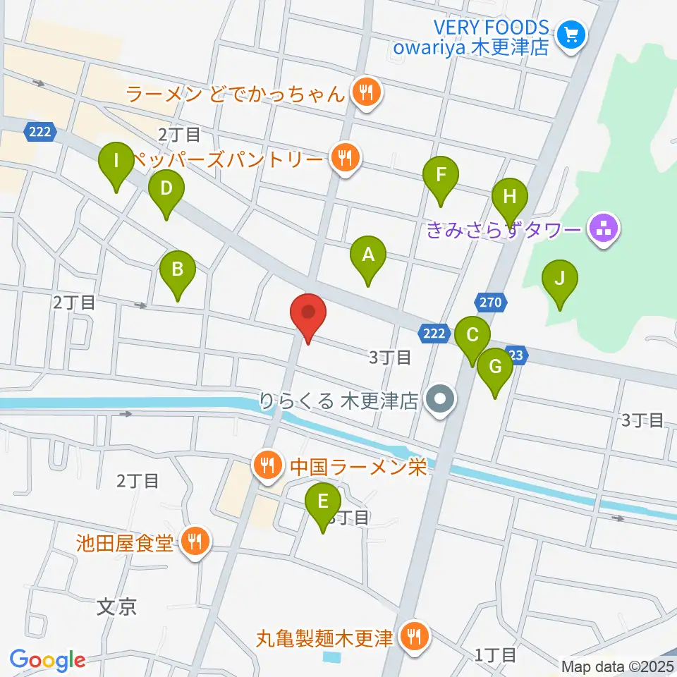 コンドー楽器 本店ショールーム周辺の駐車場・コインパーキング一覧地図