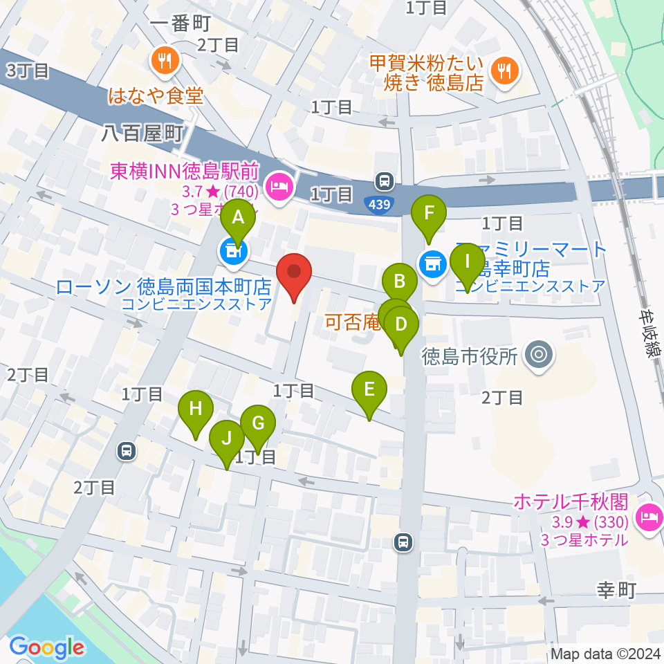 黒崎楽器本店周辺の駐車場・コインパーキング一覧地図