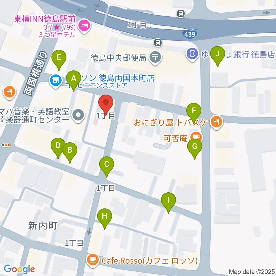 黒崎楽器本店周辺の駐車場・コインパーキング一覧地図