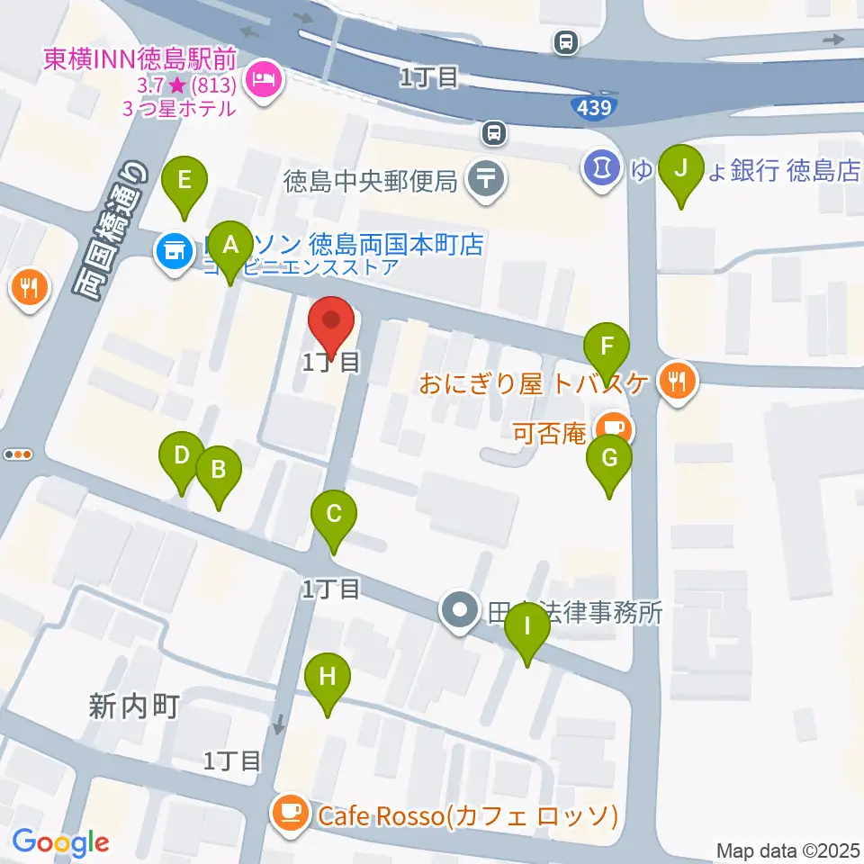 黒崎楽器本店周辺の駐車場・コインパーキング一覧地図