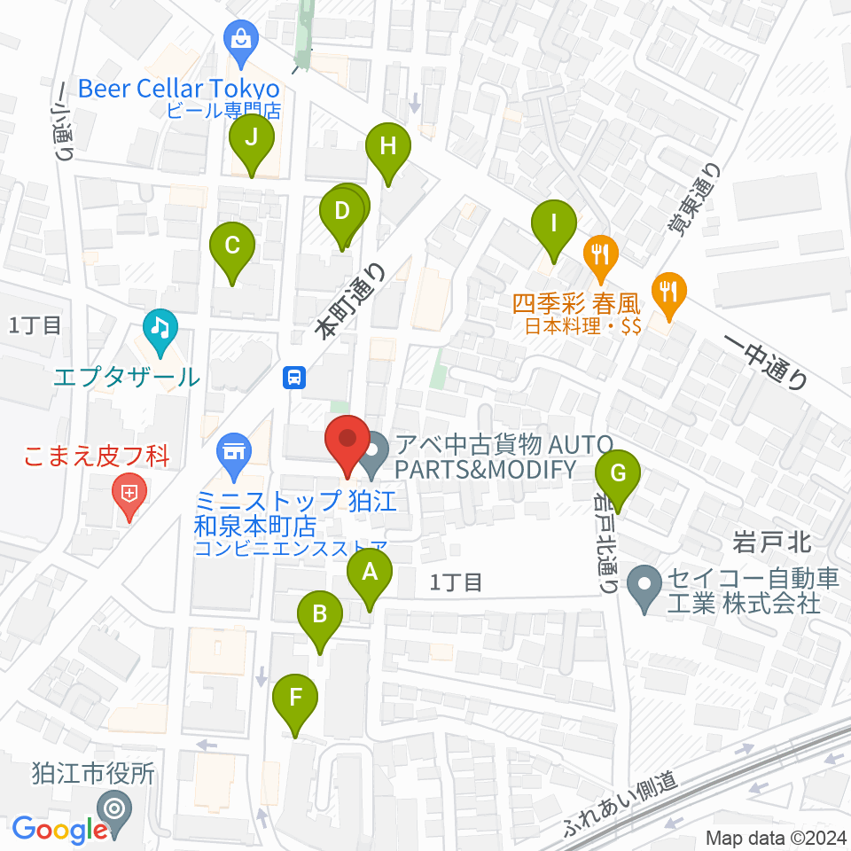 泉州尺八工房周辺の駐車場・コインパーキング一覧地図