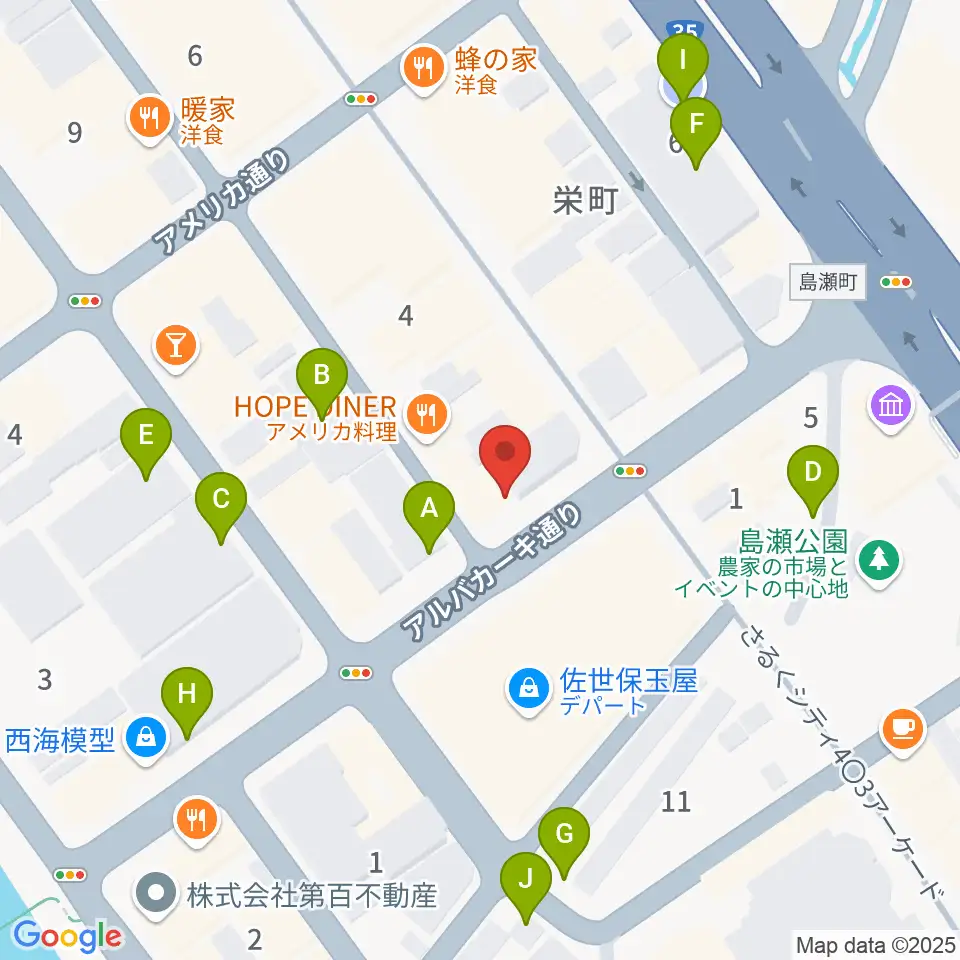 前川楽器店周辺の駐車場・コインパーキング一覧地図