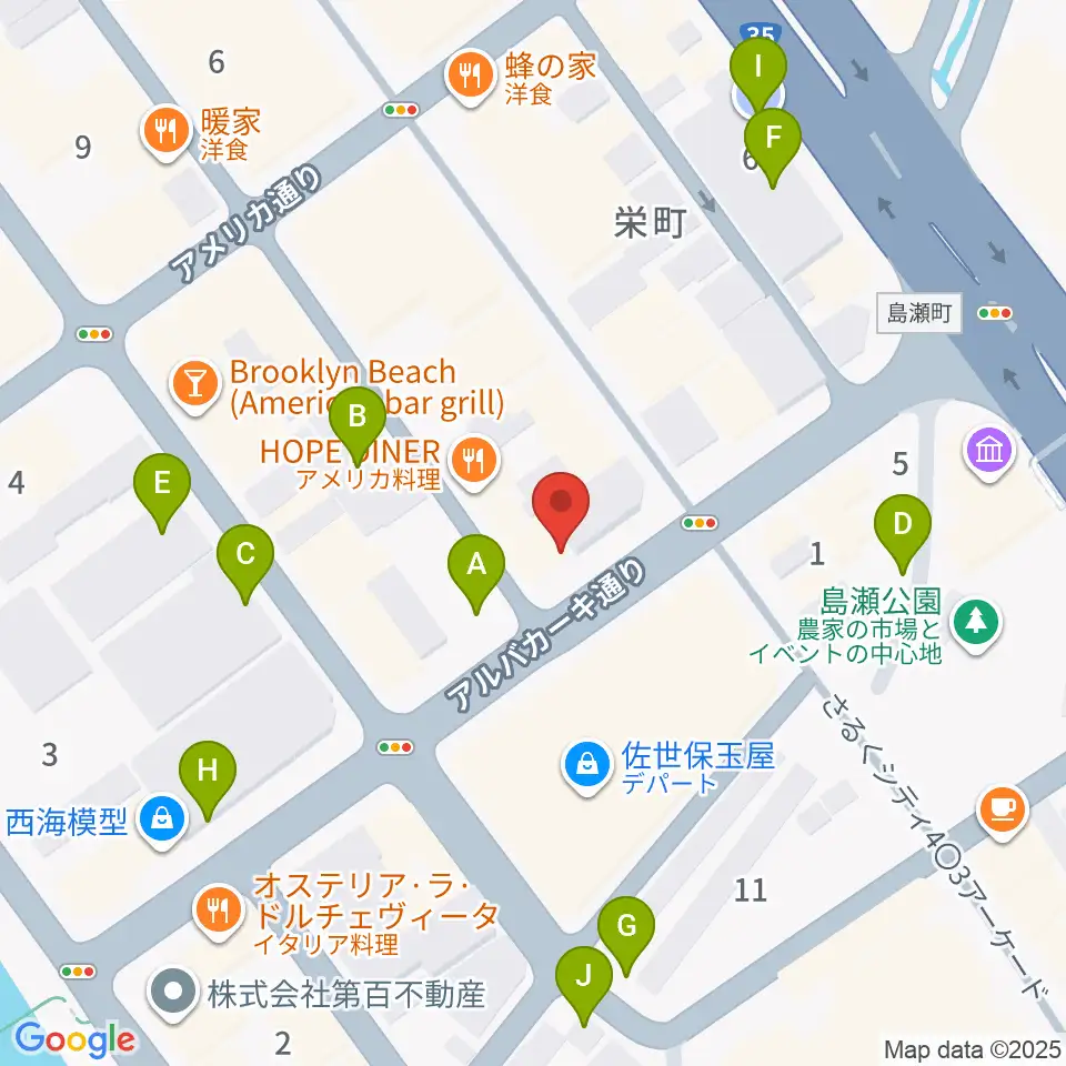 前川楽器店周辺の駐車場・コインパーキング一覧地図