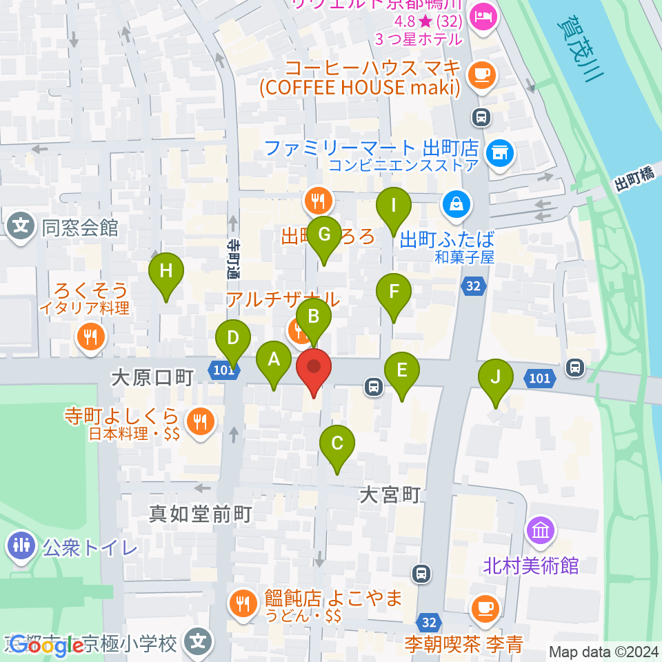 マツヲ楽器周辺の駐車場・コインパーキング一覧地図