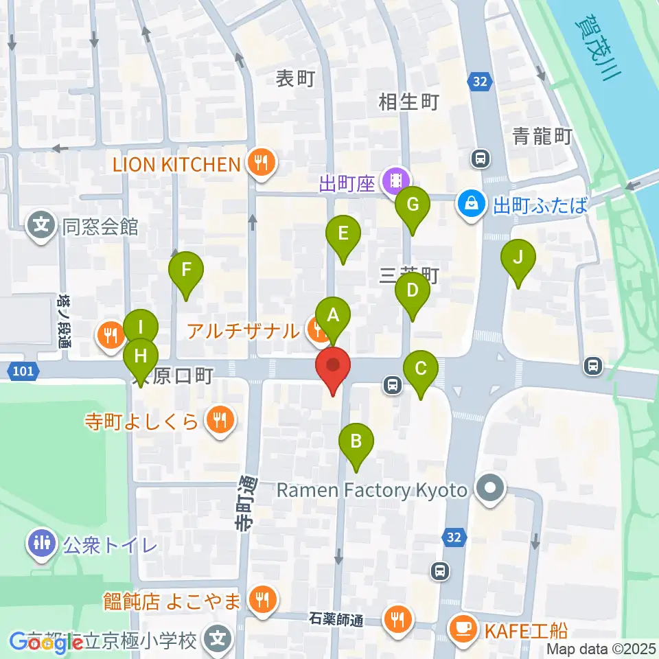 マツヲ楽器周辺の駐車場・コインパーキング一覧地図