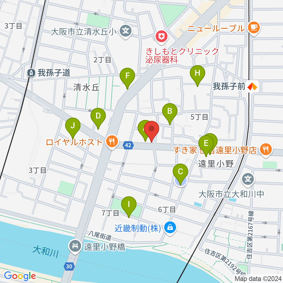 マツモト楽器周辺の駐車場・コインパーキング一覧地図