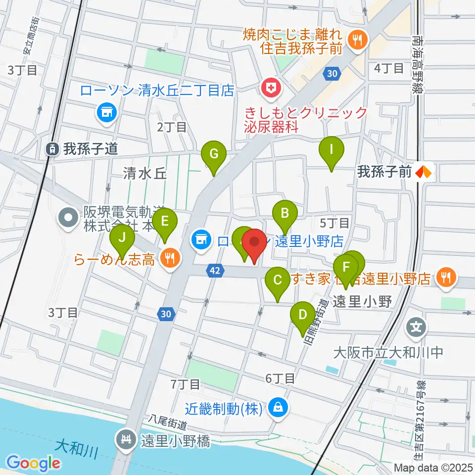マツモト楽器周辺の駐車場・コインパーキング一覧地図