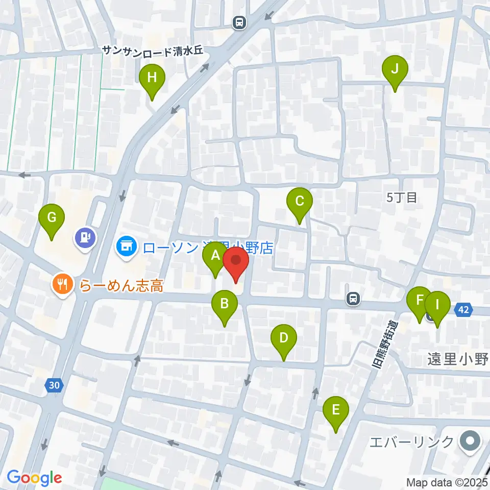 マツモト楽器周辺の駐車場・コインパーキング一覧地図