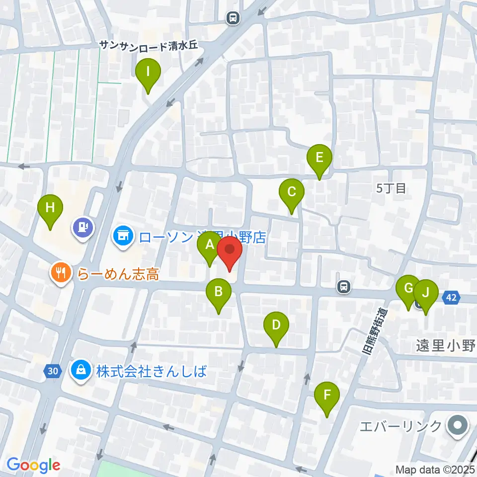 マツモト楽器周辺の駐車場・コインパーキング一覧地図