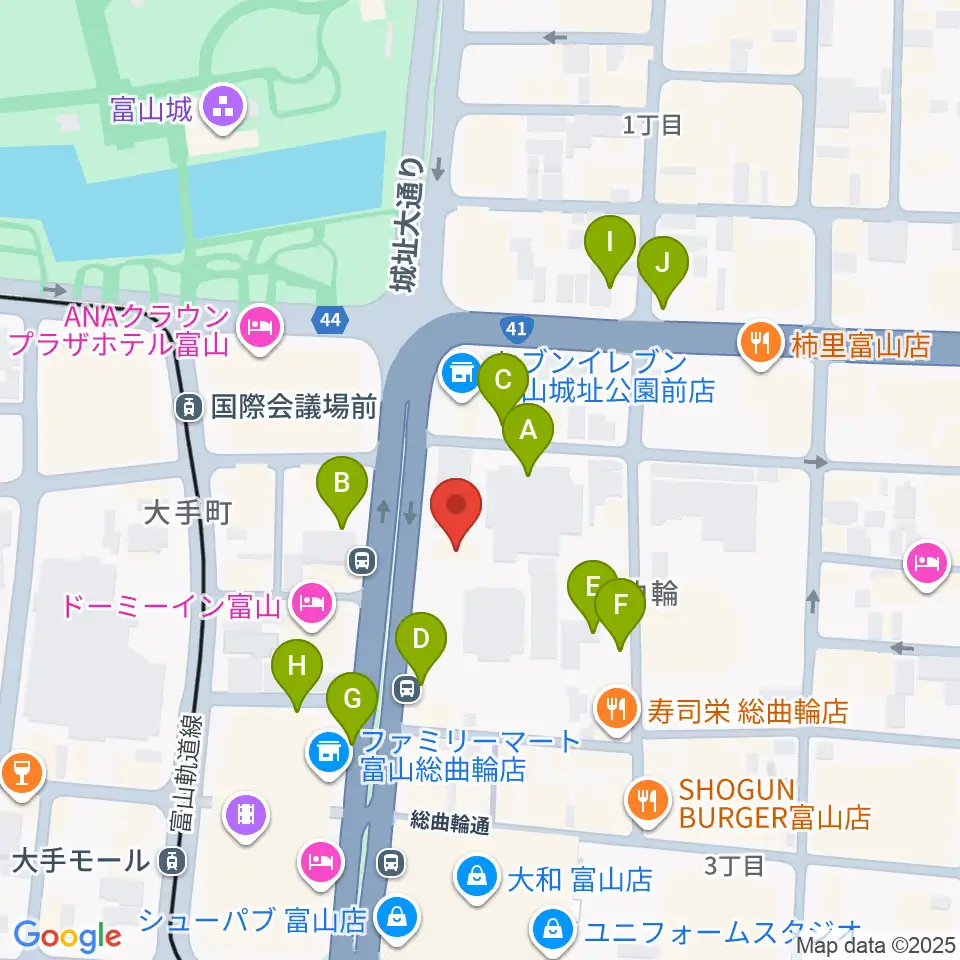ミヤコ楽器店周辺の駐車場・コインパーキング一覧地図