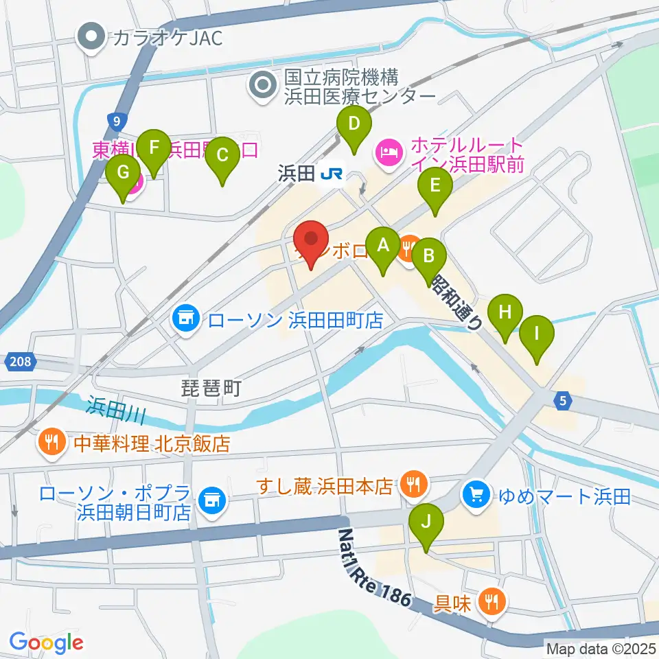 みずほ楽器周辺の駐車場・コインパーキング一覧地図