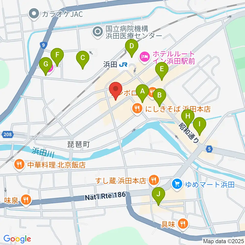 みずほ楽器周辺の駐車場・コインパーキング一覧地図