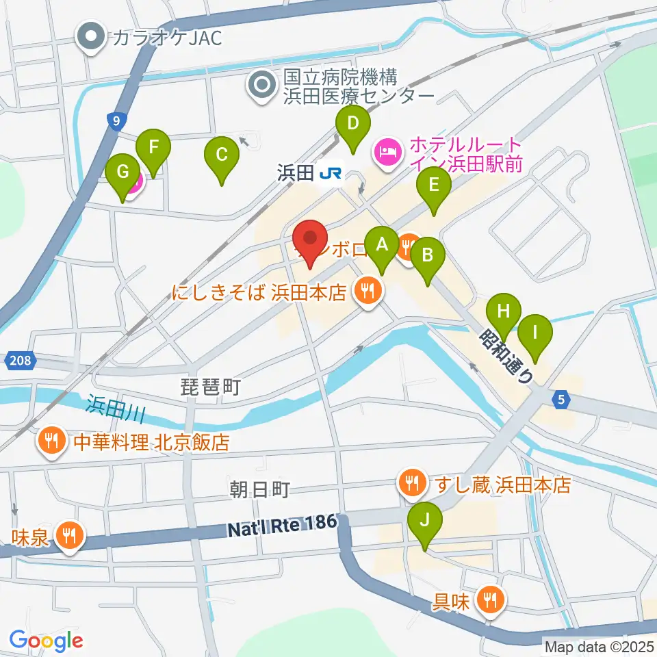みずほ楽器周辺の駐車場・コインパーキング一覧地図