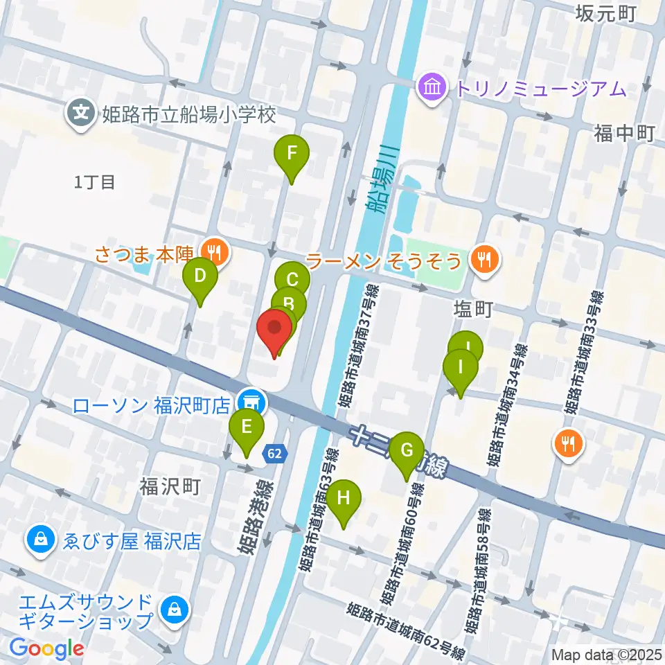 エムズサウンドギターショップ周辺の駐車場・コインパーキング一覧地図