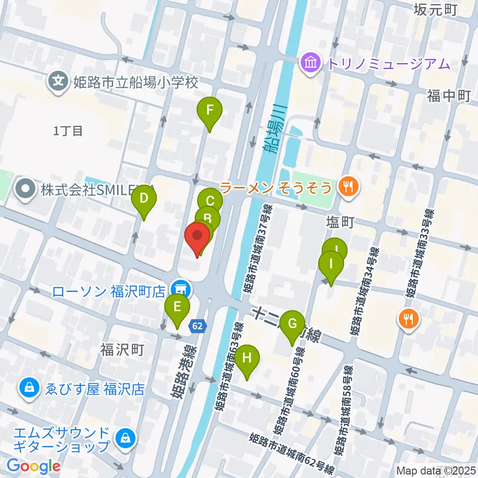 エムズサウンドギターショップ周辺の駐車場・コインパーキング一覧地図