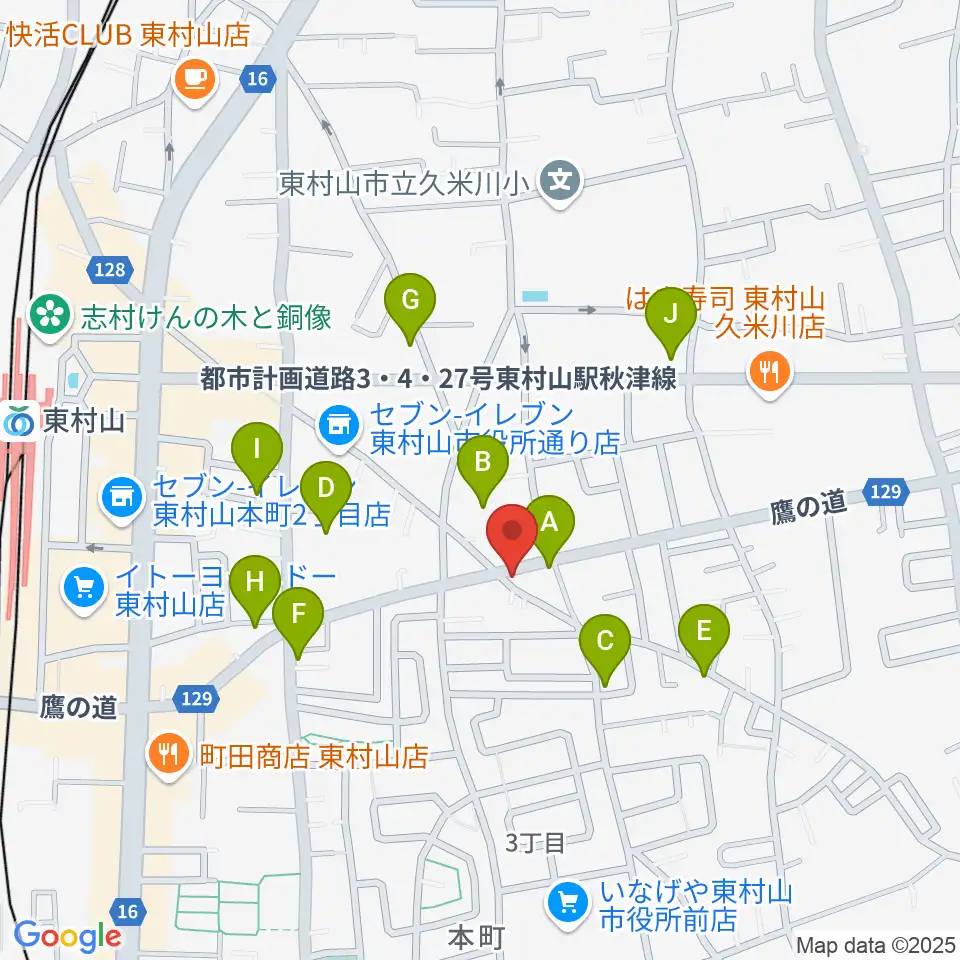 ムラコシ楽器店周辺の駐車場・コインパーキング一覧地図