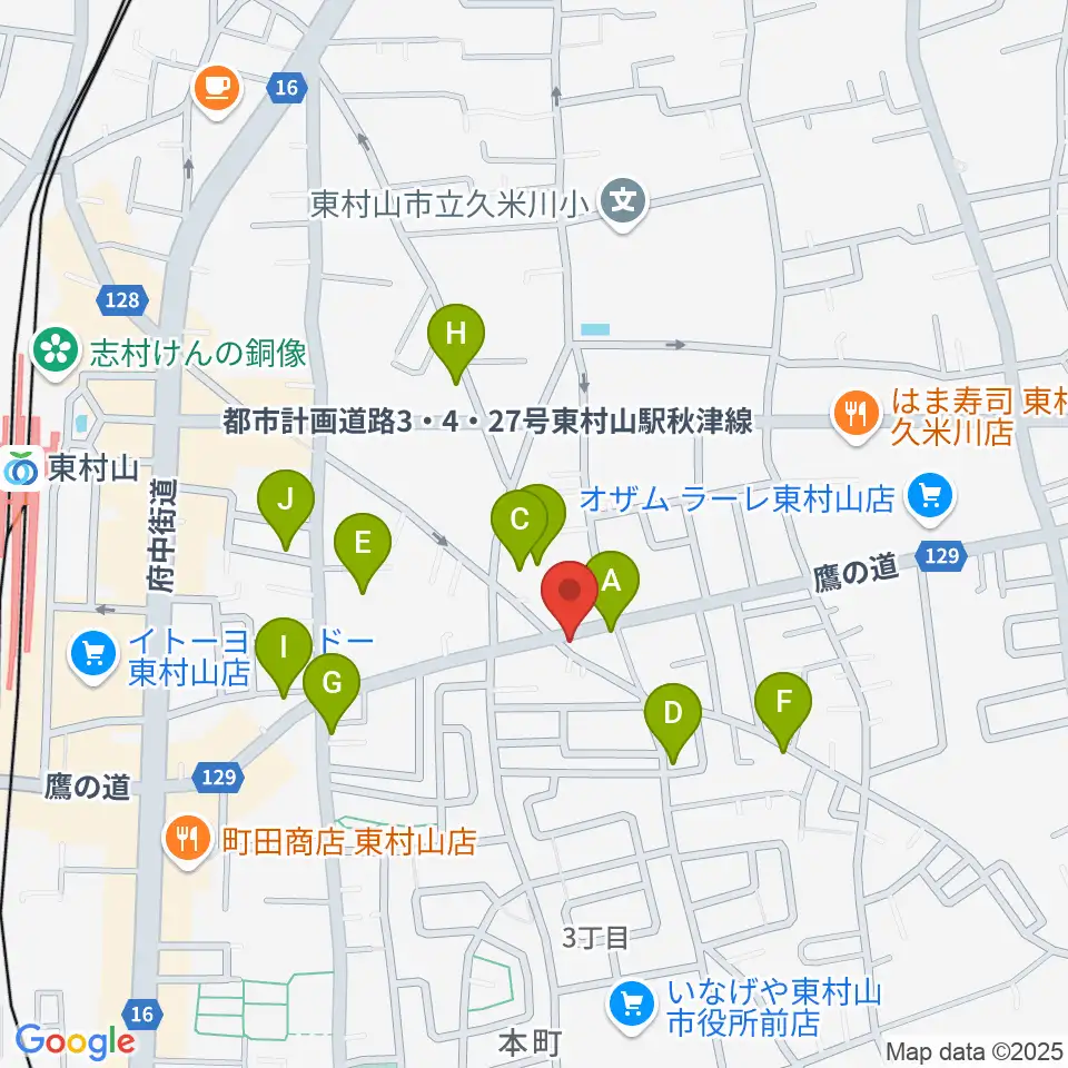 ムラコシ楽器店周辺の駐車場・コインパーキング一覧地図