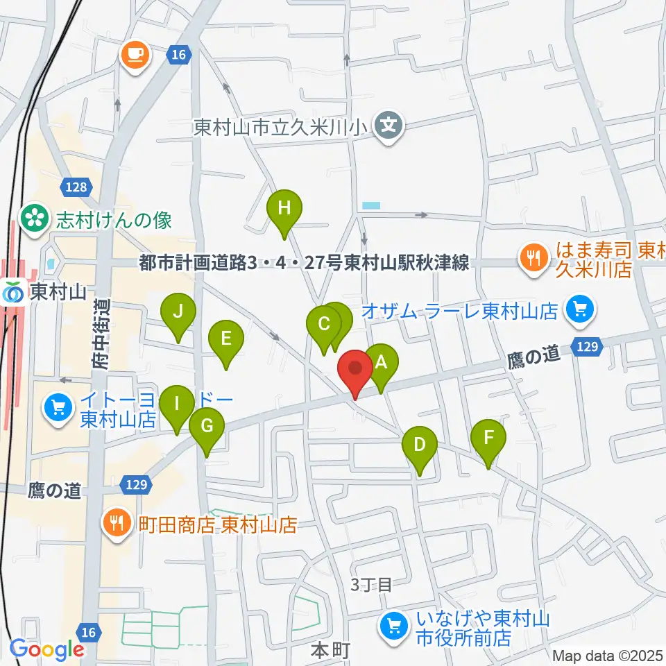ムラコシ楽器店周辺の駐車場・コインパーキング一覧地図