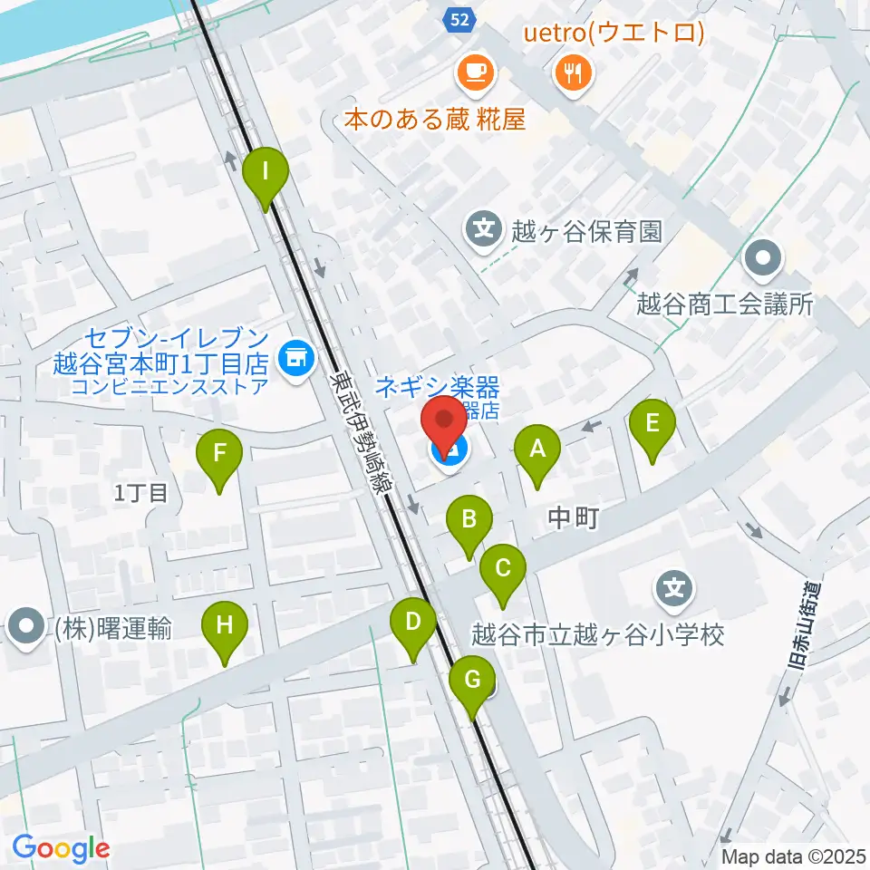 ネギシ楽器周辺の駐車場・コインパーキング一覧地図