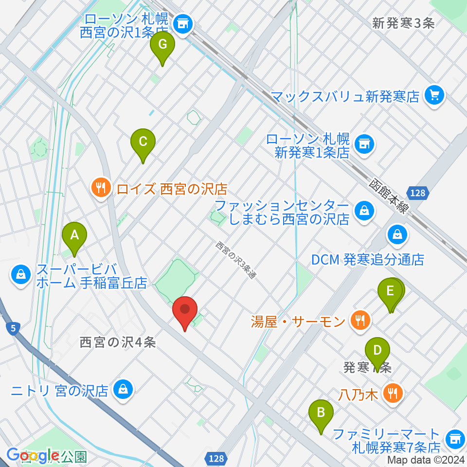 エルム楽器札幌本店周辺の駐車場・コインパーキング一覧地図