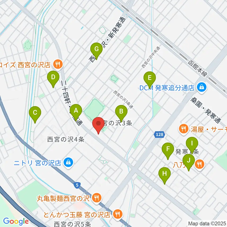 エルム楽器札幌本店周辺の駐車場・コインパーキング一覧地図