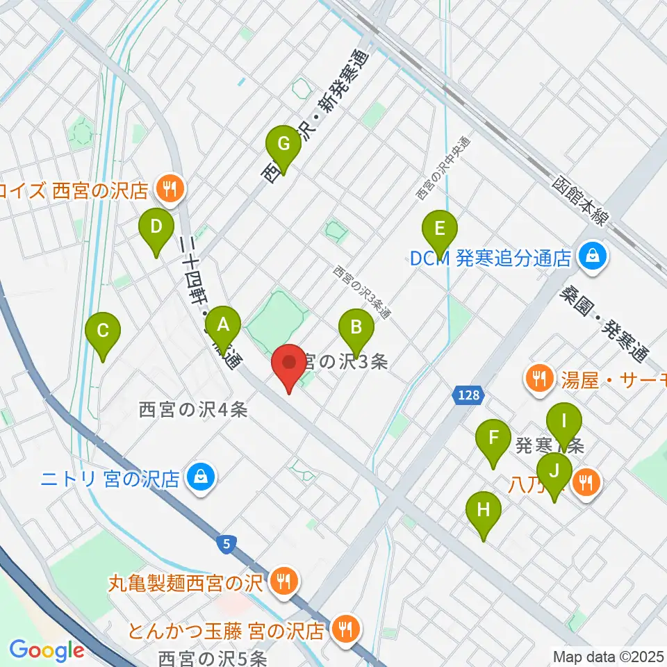 エルム楽器札幌本店周辺の駐車場・コインパーキング一覧地図