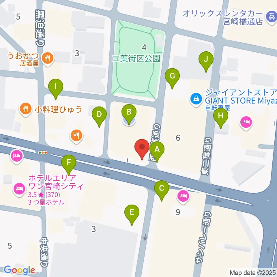 西村楽器 micc本店周辺の駐車場・コインパーキング一覧地図