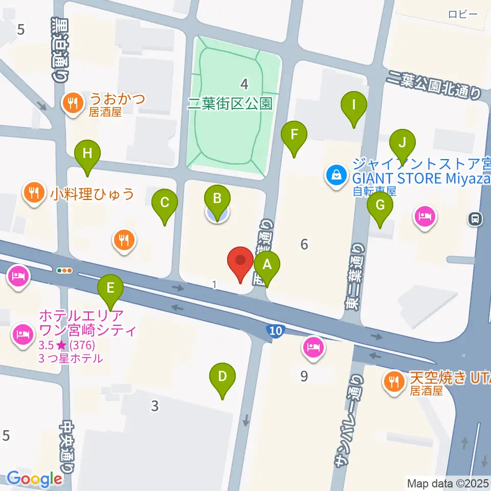 西村楽器 micc本店周辺の駐車場・コインパーキング一覧地図