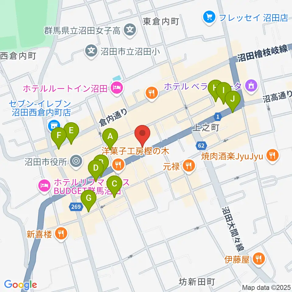 小池楽器店周辺の駐車場・コインパーキング一覧地図