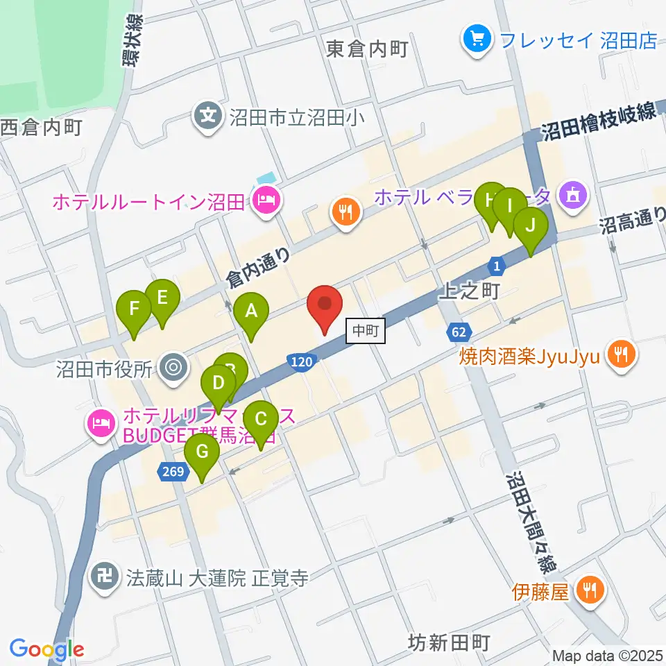 小池楽器店周辺の駐車場・コインパーキング一覧地図