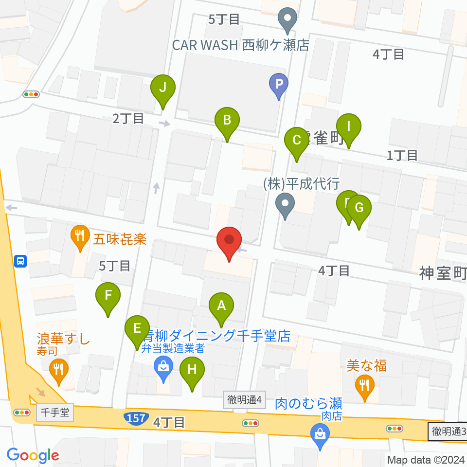 ピアノ百貨 岐阜店周辺の駐車場・コインパーキング一覧地図