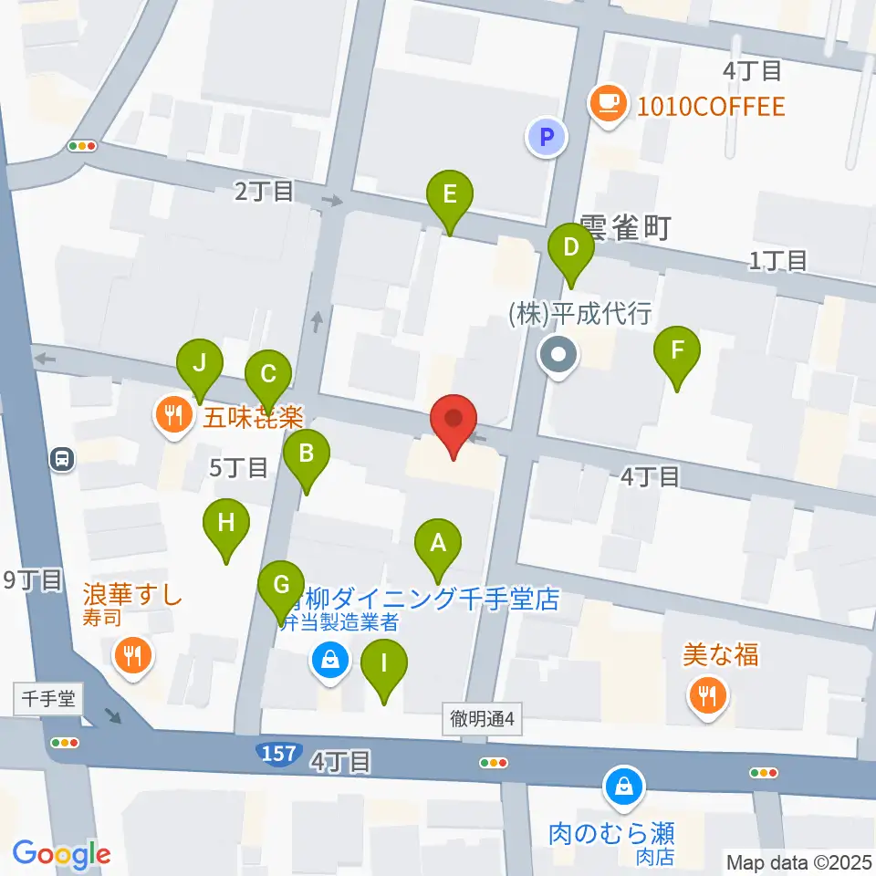 ピアノ百貨 岐阜店周辺の駐車場・コインパーキング一覧地図