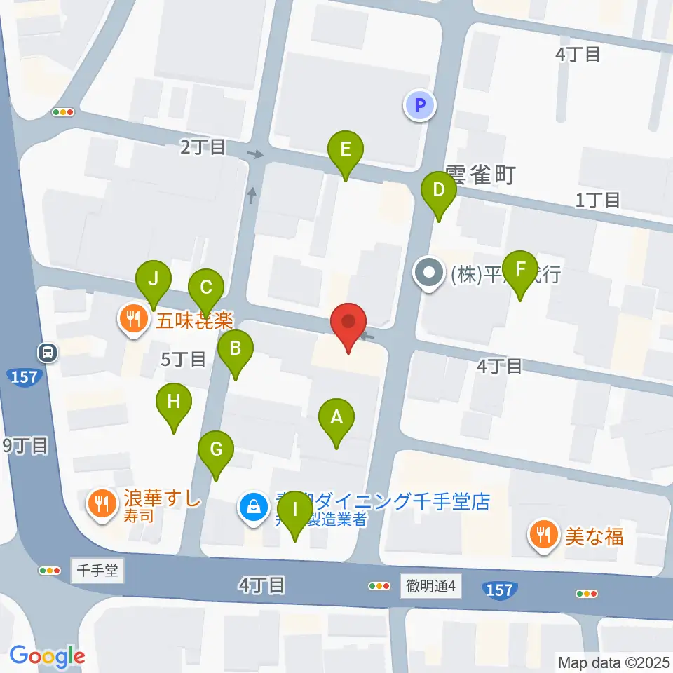 ピアノ百貨 岐阜店周辺の駐車場・コインパーキング一覧地図