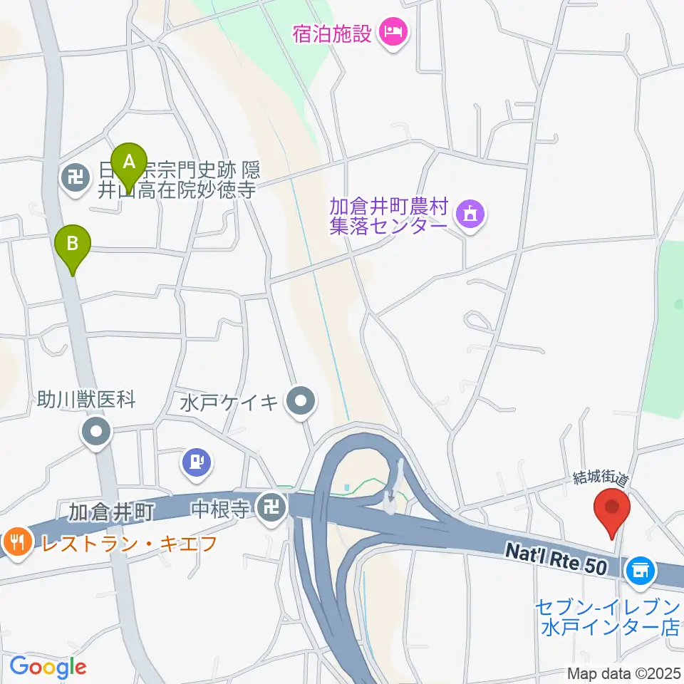 ピアノハウス水戸周辺の駐車場・コインパーキング一覧地図