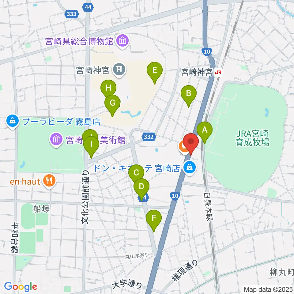 ピアノバンク周辺の駐車場・コインパーキング一覧地図