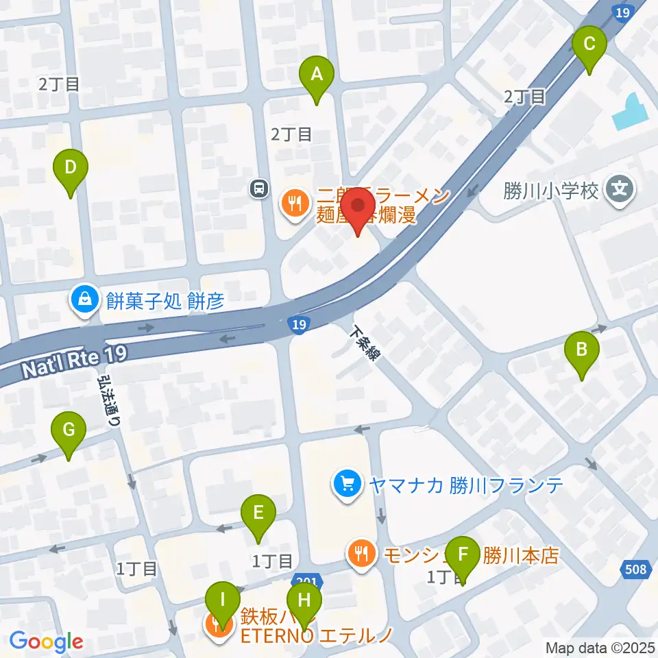 株式会社サカエ楽器周辺の駐車場・コインパーキング一覧地図