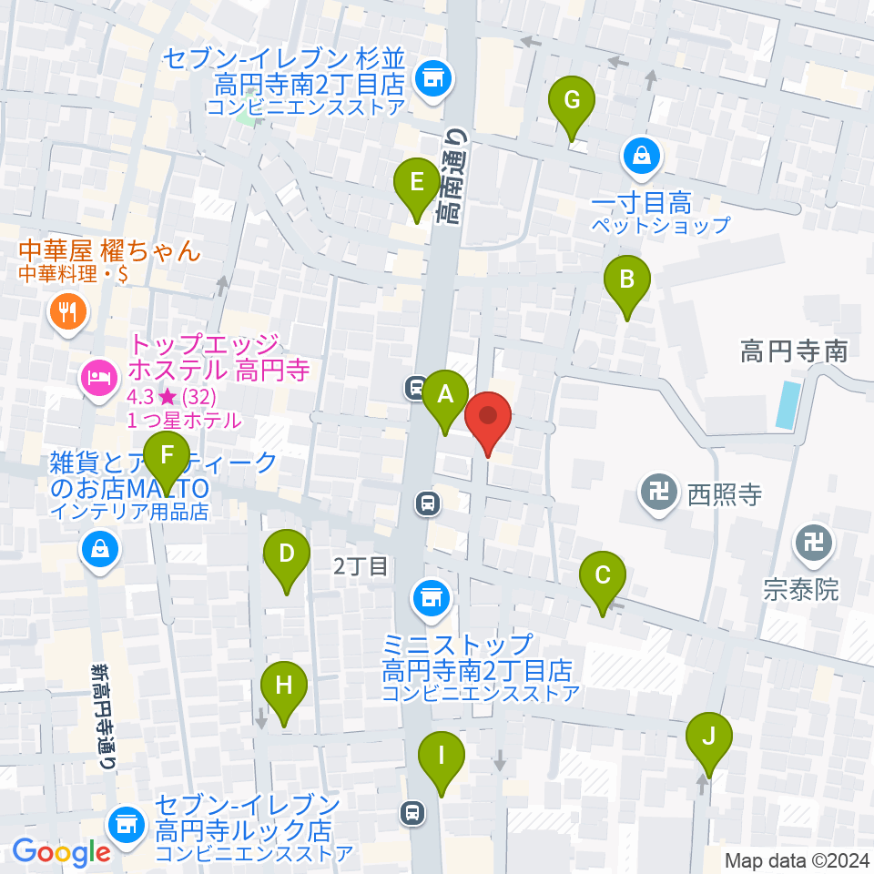 佐々木ヴァイオリン製作工房周辺の駐車場・コインパーキング一覧地図