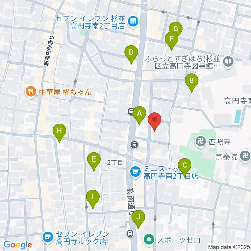 佐々木ヴァイオリン製作工房周辺の駐車場・コインパーキング一覧地図