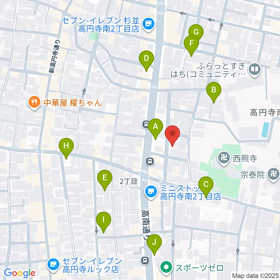 佐々木ヴァイオリン製作工房周辺の駐車場・コインパーキング一覧地図